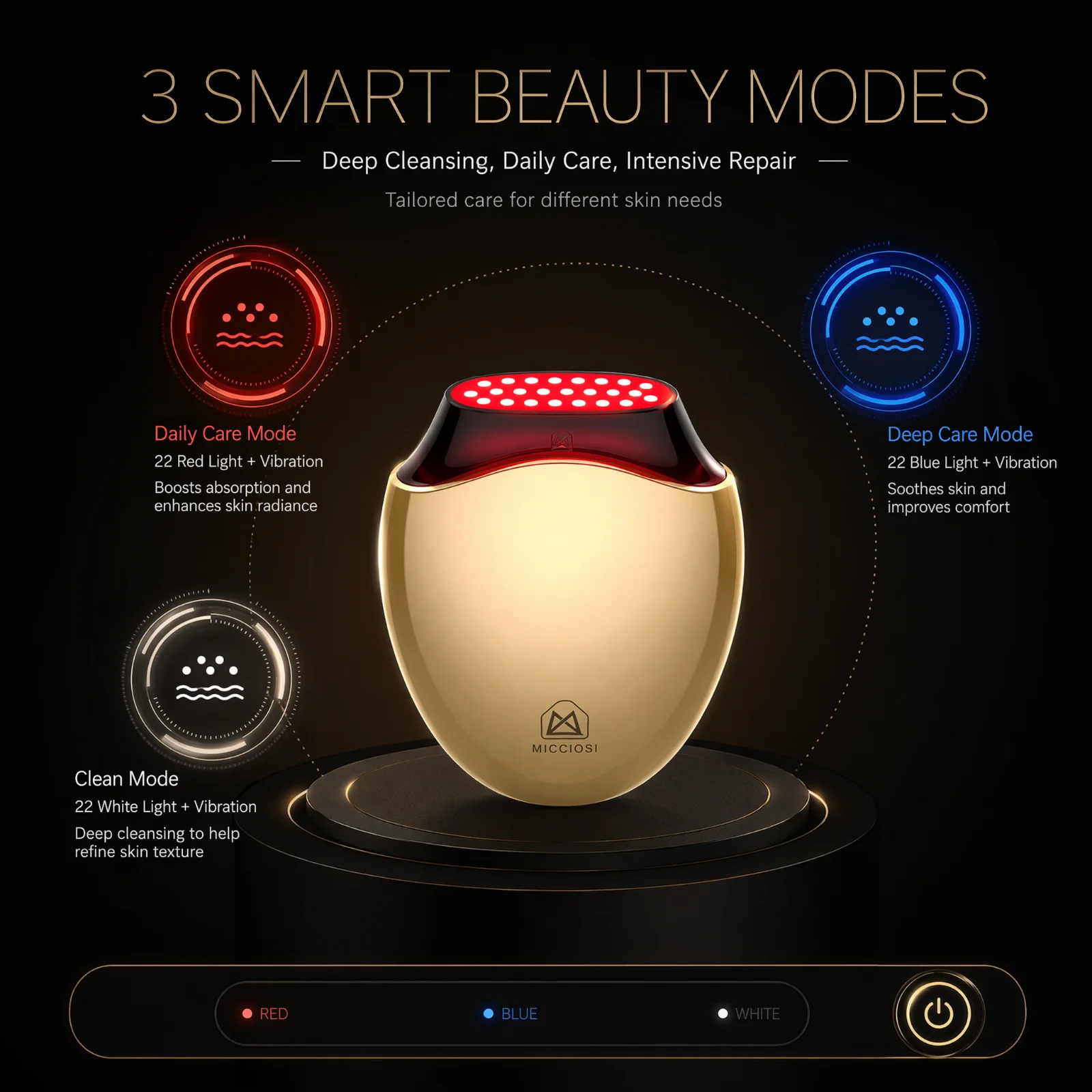 Collagen Beauty Device Facial  - Galvanic Skin Sensor recension och pris