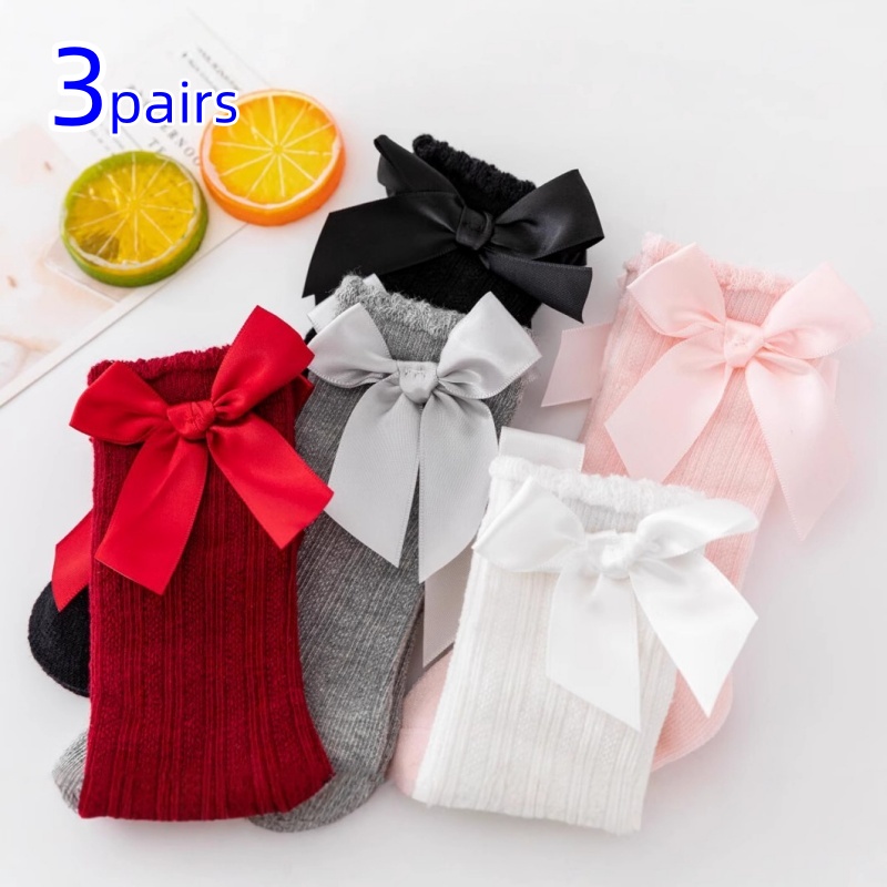 3Pairs/set Baby Girls Socks Bi - Baby Sock Oximeter recension och pris
