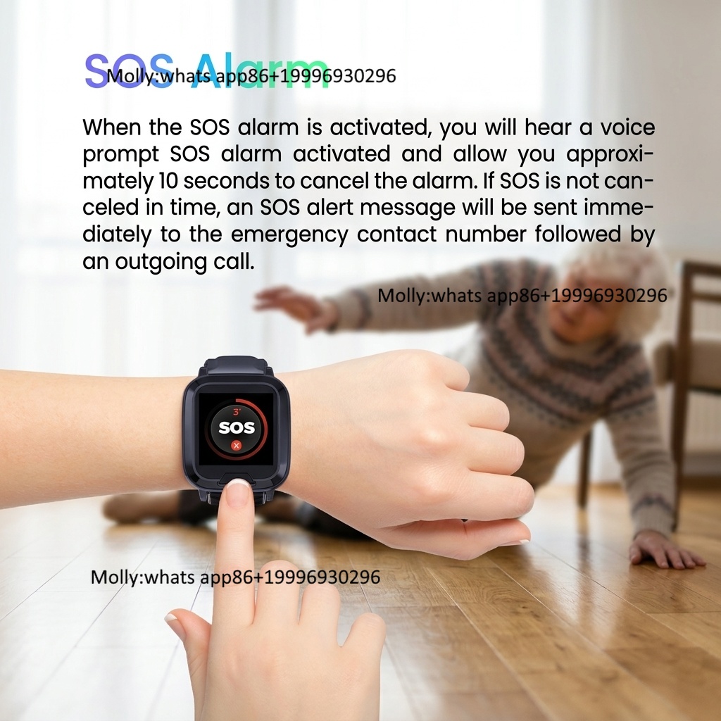 4G GPS Tracking Bracelet Heart - Fall Detection Watch recension och pris